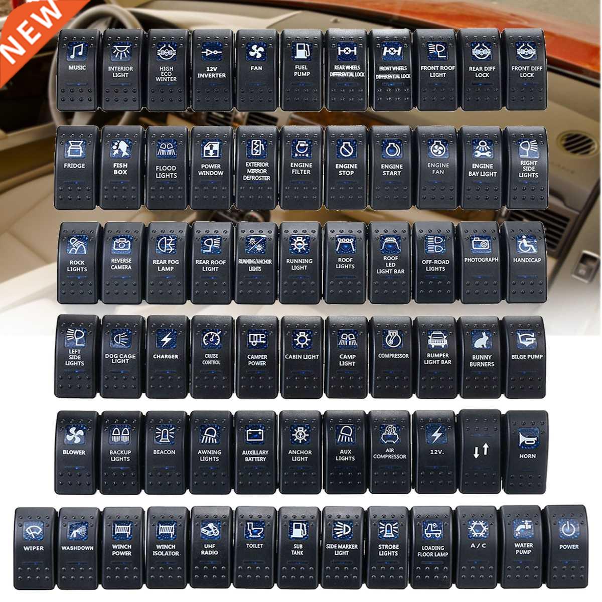 12V 24V Car Boat Caravan Rocker Switches Waterproof Rocker S