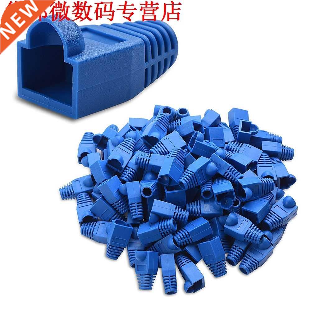 4-RJ45 Kleurgecodeerde Trekontlasting Laarzen in Blauw (50pc