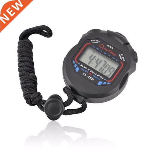 Handheld Digital LCD Chronograph Sports Counter Stopwatch Ti