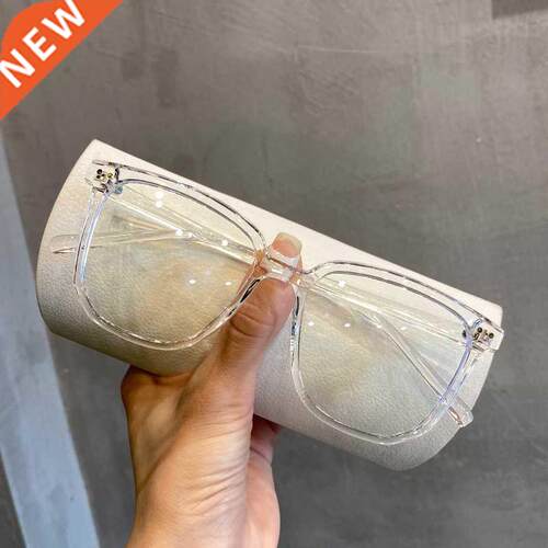 Transparent Computer Glasses Frame Women Men Anti Blue Light