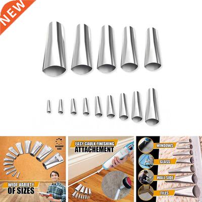 14PCS Stainless Steel Caulk Nozzle Applicator Caulking