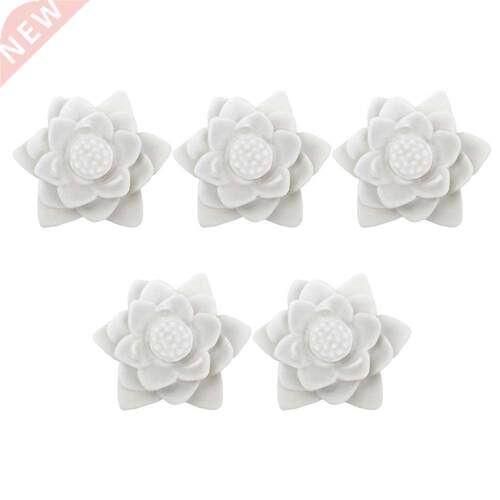 5 Pcs Lotus Shaped Night Lamps Creative LED Night Lights