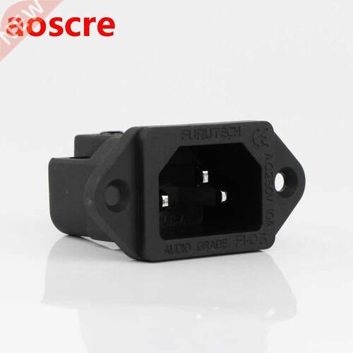 2pcs Hi-FI AC FI-06(R) IEC Inlet Socket pure copper Rhodium
