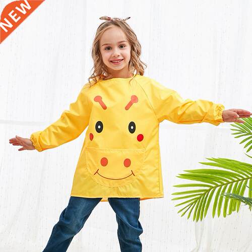 Children Baby Waterproof Long Sleeve Art Smock Apron Eating