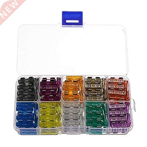 100 Pcs Car Truck Standard Blade Fuse Kit 2A A 5A 7.5A 10A