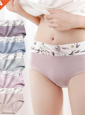 5PCS/Set Women&p;#39;s Panties Cotton High Waist Underwear r