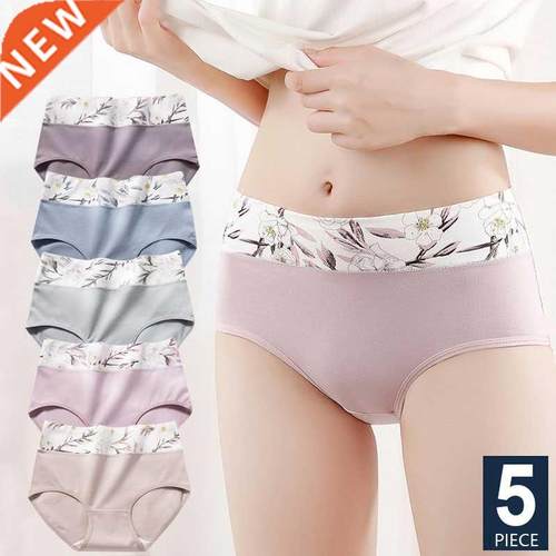 5PCS/Set Women&p;#39;s Panties Cotton High Waist Underwear r
