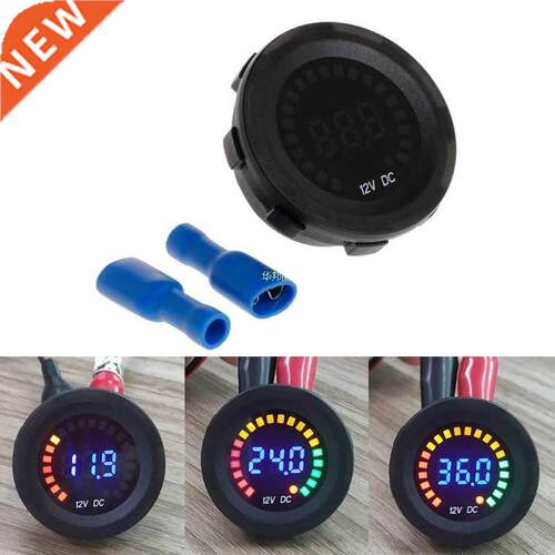 Car Motorcycle Waterproof Blue LED Digital Panel Display Vol