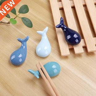 Japanese Ceramic Chopsticks Holder Creative Whale Shape