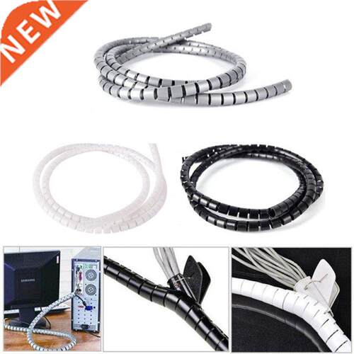 3 Color 1m 10/25mm Cable Spiral Wrap Ti Cord Wire Banding