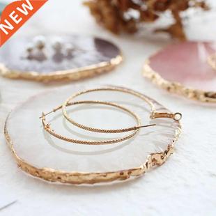 Round Resin Agate Piece Photo Studio Backdrops Cosmetics Jew