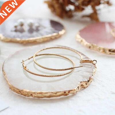 Round Resin Agate Piece Photo Studio Backdrops Cosmetics Jew
