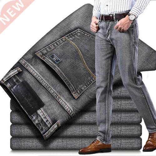 New models thick & thin New Men's Stch-fit Jeans Busines