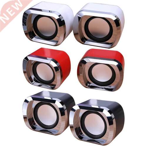 USB Wired Computer Speakers AUX Input USB Powered Bass Reinf