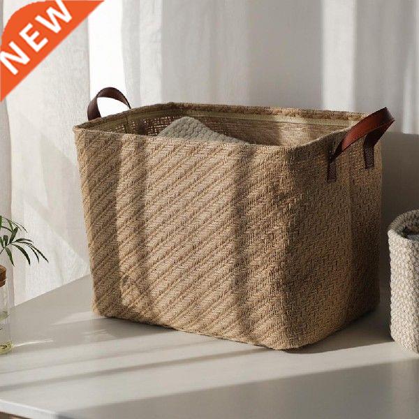 New Storage Basket Decorative Dense Stitches Fabric Dirty