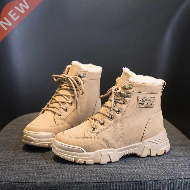 2021 Women Winter Snow Boots Warm Flat Plus Size Platform La