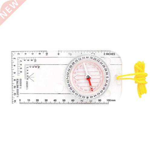 DC40-3A Portable ABS Compass Scale Ruler Outdoor Hiking Camp