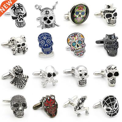 Free Shipping Skull Cufflinks 28 Vintage Skeleton Designs Me