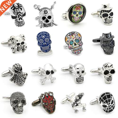 Free Shipping Skull Cufflinks 28 Vintage Skeleton Designs Me