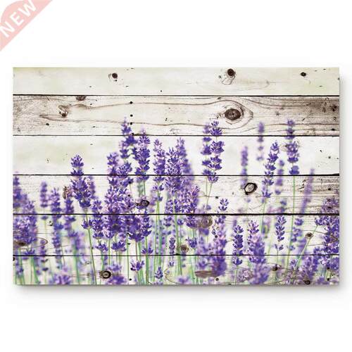 Purple Lavender Retro Background Non-slip Bathroom