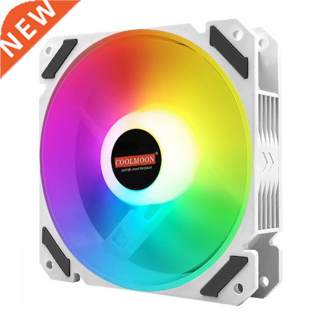COOLMOON 120mm Quiet Control Cooling Fan 4Pin PWM 5V 3Pin AR