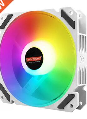 COOLMOON 120mm Quiet Control Cooling Fan 4Pin PWM 5V 3Pin AR
