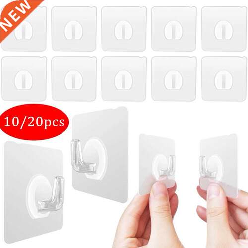 10/20pcs Self dhesive Hooks Strong Sticky Hevy Duty Wll S