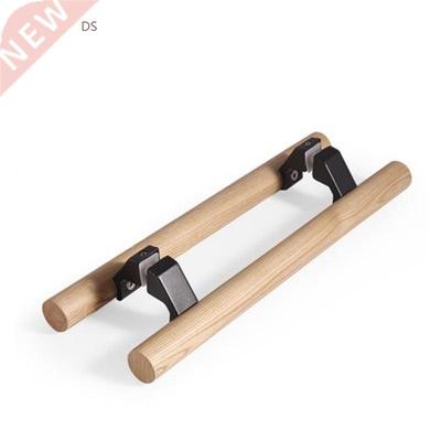 Solid Wood Double Side Glass Door Handle Back-to-Back Showe