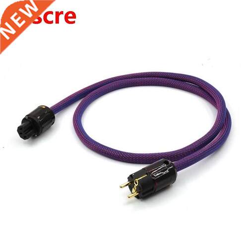 HI-End Audio Grade 6N OFC SCHUKO Power Cable Gold Plated EU