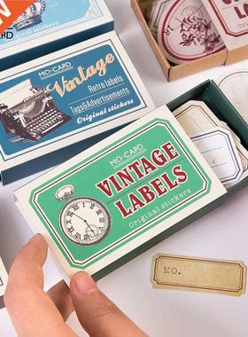 60pcs/pack Vintage  Diary Sticker Writable Label Album Sc