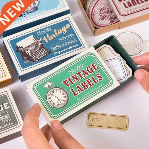 60pcs/pack Vintage  Diary Sticker Writable Label Album Sc