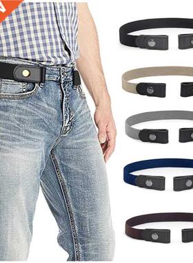 No Buckle Show Belt for Men Buckle Free Stretch Belt for Jea