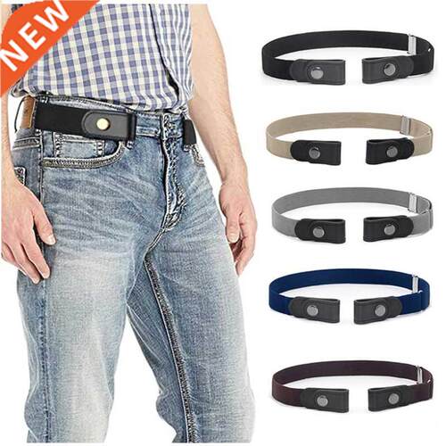 No Buckle Show Belt for Men Buckle Free Stretch Belt for Jea