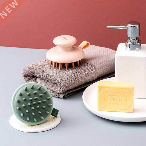 andheld Soft Head Scalp Meridian Massage Brush Shampoo Hair