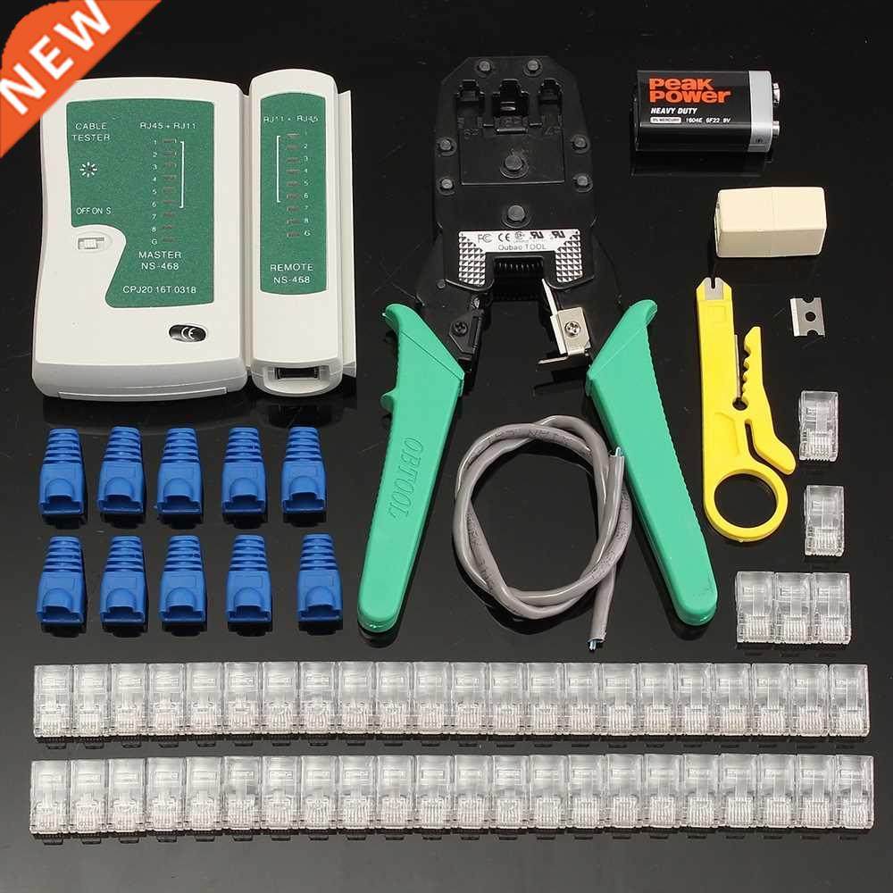 RJ45 Cable Tester Ethernet LAN Kit Cable Fine Quality Crimpe