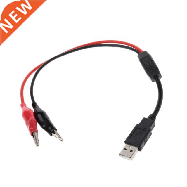 2021 New Copper Alligator Clips with Wire Male USB Connector