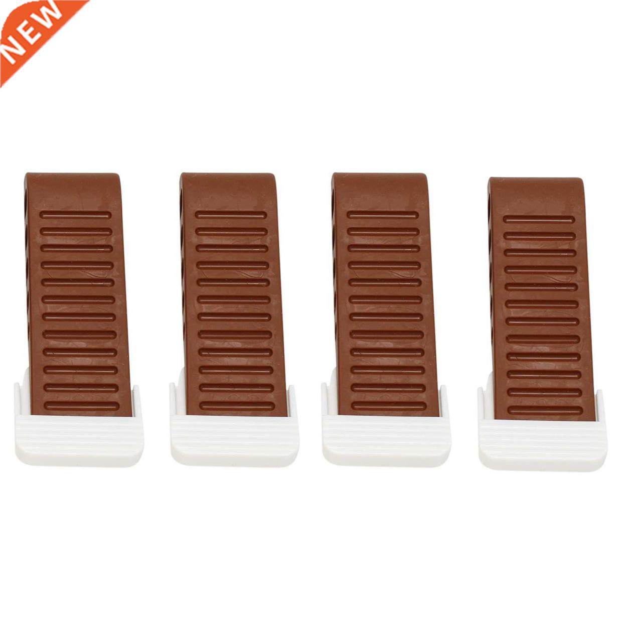 4pcs rubber door stopper, door stop wedge with door holder