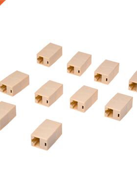 10 X CAT5 RJ45 Network Cable Extender Plug Coupler Joiner Sp