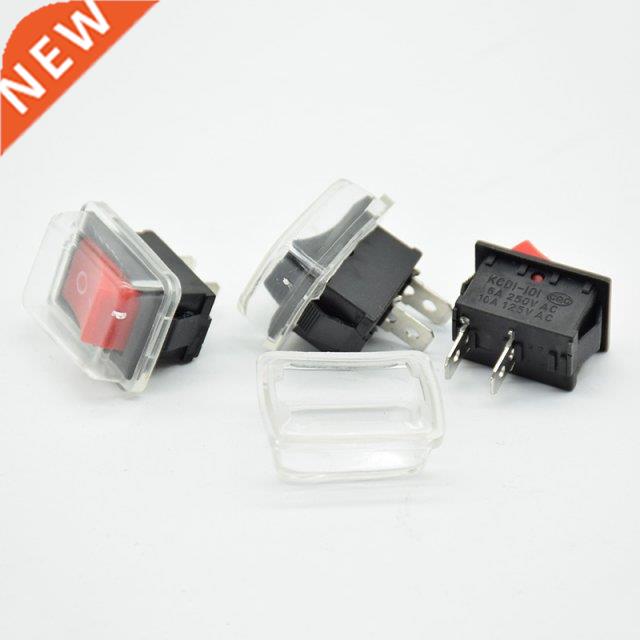5pcs/lot 21*15 mm 2PIN Kcd1 Boat Rocker Switch SPST Snap-in