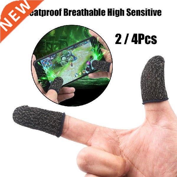2/4Pcs Breathable Gae Controller Finger Cover Sweat Proof