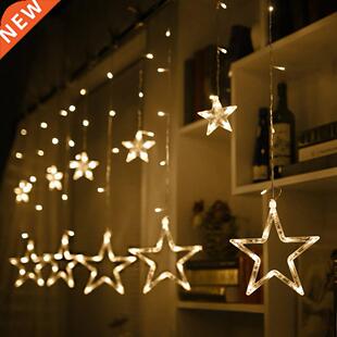 Str String Lights LED Christms Grlnd Firy Curtin
