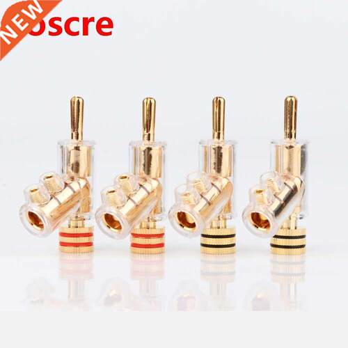 4pcs/set BA1403 High Performance 24K Gold plated Audio Banan