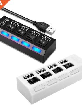 4-Port 2.0 USB Hub, Multi USB Splitter HighSpeed Data Transm