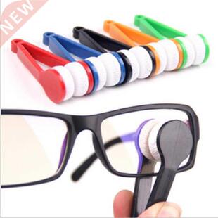 1PC Mini Eyeglass Cleaner Brush Microfiber Two-side Sunglass