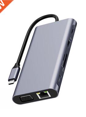 11 in 1 Type-C USB C to HDMI-Compatible Hub with TF Memory F