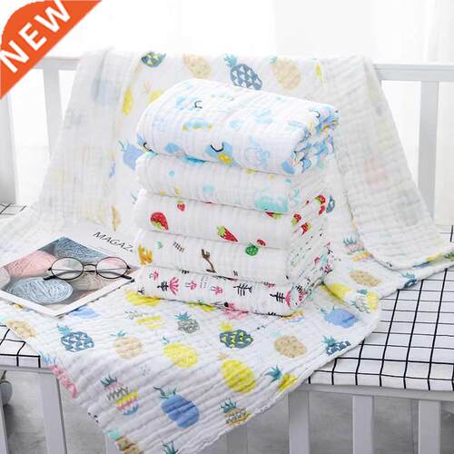 6 Layers Bamboo Cotton Infant Kids Swaddle Wrap Blanket Slee