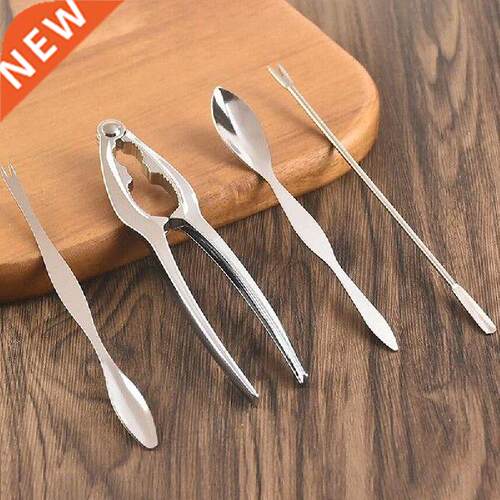Seafood Tool Set Crab Shrimp Fruit Pliers Fork Spoon Set