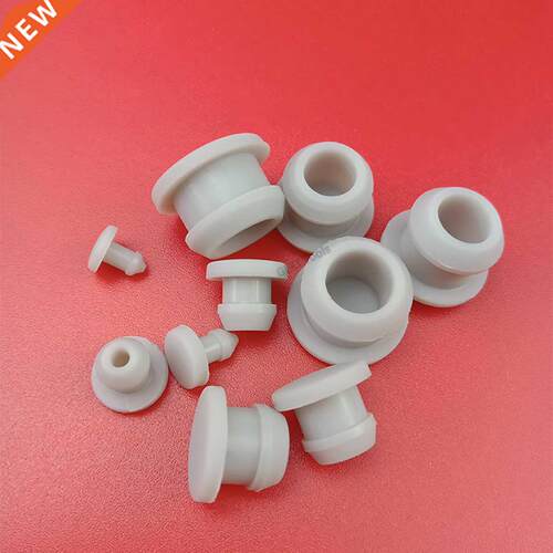 5pcs 12mm-27mm Black White Grey Clear Silicone Rubber Hole C