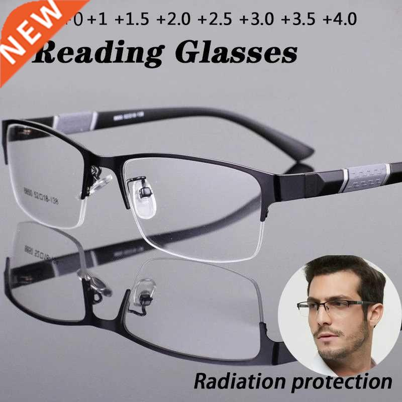 Men Titanium alloy Reading Glasses Non spheri 12 Layer Co