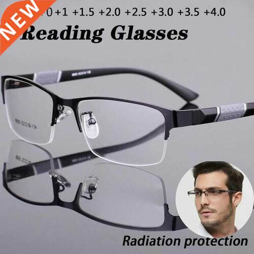 Men Titanium alloy Reading Glasses Non spheri 12 Layer Co